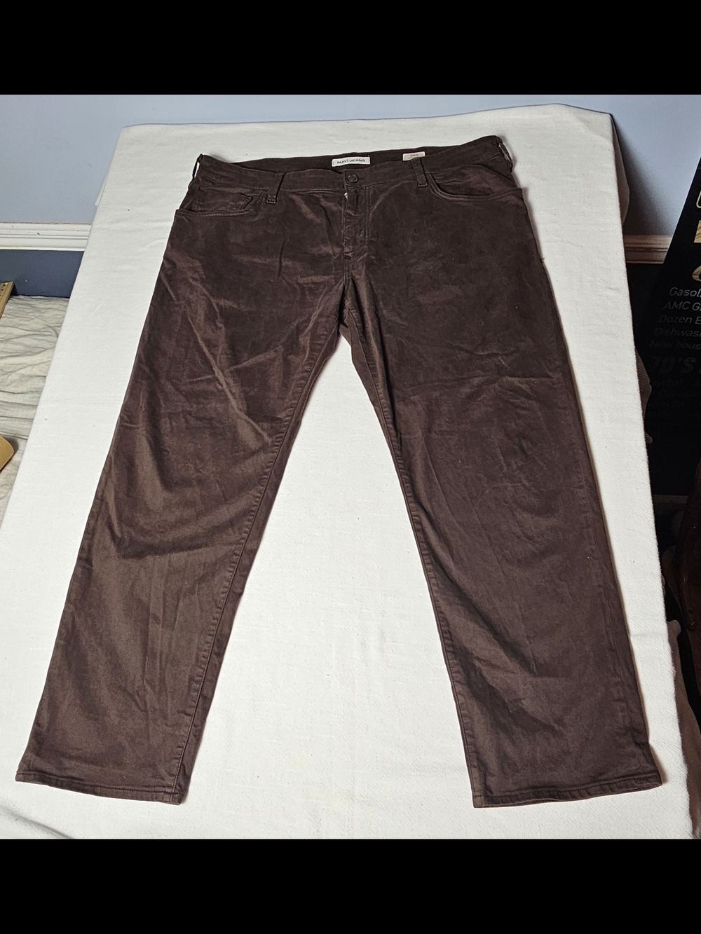 Mavi Marcus Slim Straight Leg Jeans Mens 42/30 Dark Brown